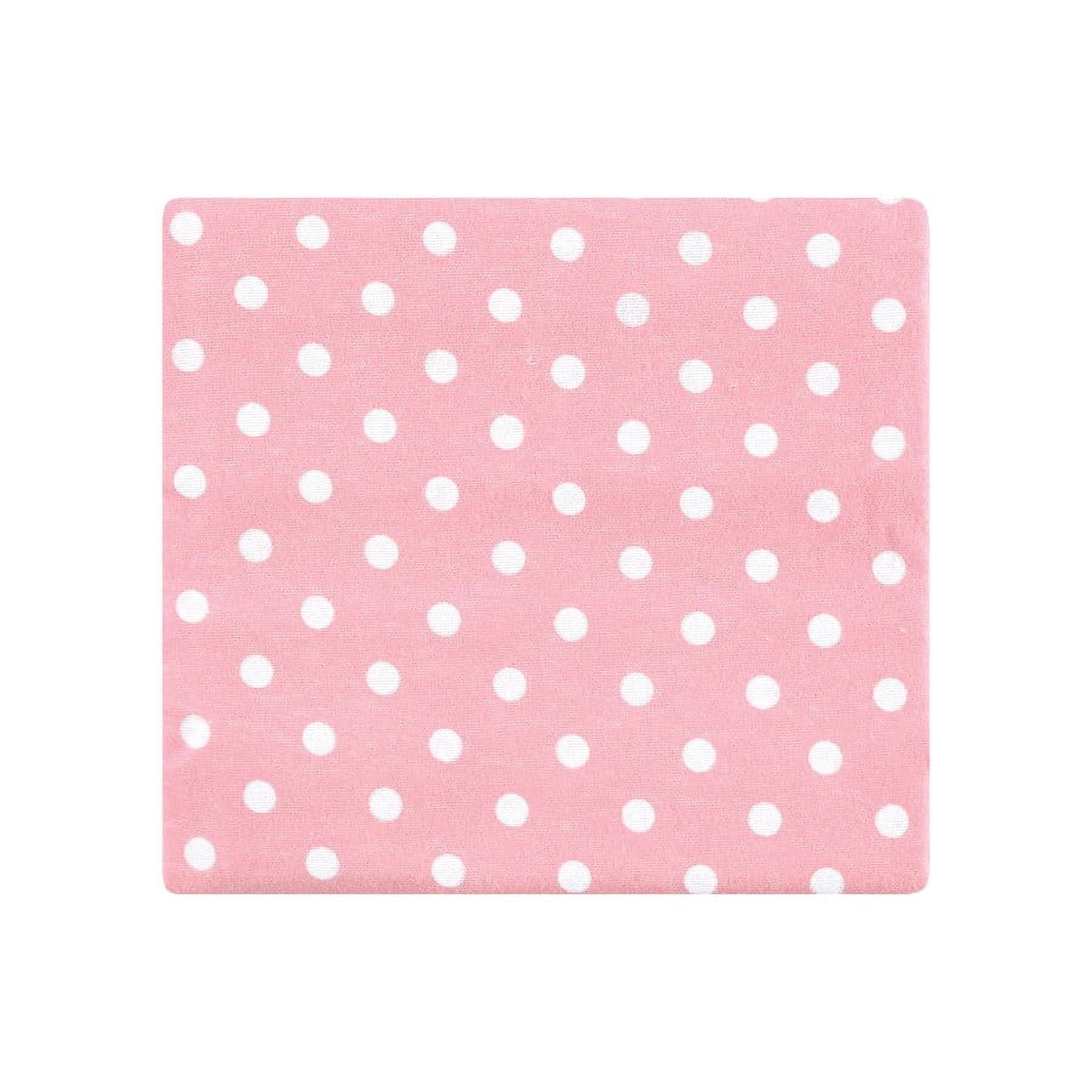 Hudson Baby Infant Girl Cotton Flannel Receiving Blankets Bundle, Pink Tulips, One Size