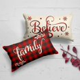thumbnail image 7 of Christmas Pillow Covers, Cleance Niyattn Christmas Winter Pillow Covers Fall Saying Buffalo Plaid Throw Pillow Cover, 12 x 20" Farmhouse Christmas decorative pillows Case for Kitchen Set of 4, 7 of 7
