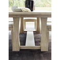 thumbnail image 3 of Milano by Rachael Ray Rectangular Trestle Table in Natural Sandstone Finish Wood, 3 of 9