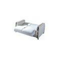 thumbnail image 5 of Lust Modern Style Loveseat Made with Wood & Under-seat Storage in White, 5 of 8