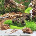 thumbnail image 1 of VERDANVERSE Handmade Resin Aquarium Decorative Cave Fish Tank Shrimp Shelter and Rustic Barrel Ornament, 1 of 6
