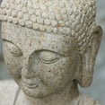 thumbnail image 6 of Northlight 28" Prelit LED Praying Buddha Outdoor Patio Garden Water Fountain - Ivory, 6 of 7