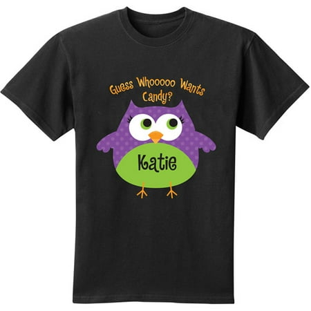Personalized Halloween Youth T-Shirt, Owl