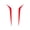 Red, variant on NFTIGB Premium Car Hood Decal Sticker 2 PCS Auto Vinyl Film Long Stripe Decals DIY Sport Styling Streamer Graphics Universal Body Side Modified Decoration (100x26cm / 39.3x10.2 Inches)