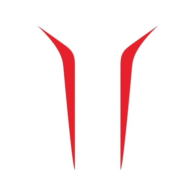Graflsoa Durable Red Vinyl Car Hood Decal - Waterproof, Fade-Resistant, Easy to Apply & Remove - 100x26cm