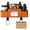 Orange#3, variant on Car Backseat Organizer 3-in-1 Multifunctional Car Seat Back Storage Box with Tissue Holder Cup Holders Hooks Leather Car Organizer for Phone Drinks - for SUV Truck Home Travel