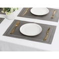 thumbnail image 6 of Unique Bargains Vinyl Placemats for Table Decor Washable Table Placemats 8pk Gray 18x12in, 6 of 7