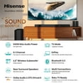 thumbnail image 3 of Restored Hisense HS5100 5.1Ch Sound Bar with Wireless Subwoofer, 540W, Dolby Digital Plus, Bluetooth 5.3, EzPlay, Roku TV Ready, DTS: X, HDMI/AUX/ARC/Optical/USB (HS5100, 2024 Model) (Refurbished), 3 of 7