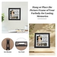 thumbnail image 3 of Unique Bargains Dog Memorial Gifts for Loss of Dog Personalized Keepsake Pet Memorial Frame Wooden Frame with Paw Print Design 9.06"x9.06" Black White, 3 of 6