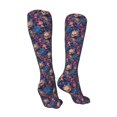 thumbnail image 3 of Yiaed Skull starry sky flower Print Great elasticity Adult Stockings Sports socks for Men and Women-One Size, 3 of 8