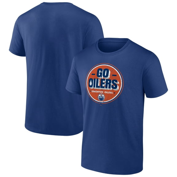 Men's Royal Edmonton Oilers Ice Cluster T-Shirt