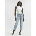thumbnail image 2 of Time and Tru Women's and Women’s Plus High Rise Relaxed Boyfriend Jeans, Sizes 0-28W, 2 of 5