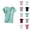 Green, variant on T Shirts with Build In Bra for Women 2025 Short Sleeve Crewneck Casual Plain Basic Tshirt Womens T Shirts