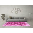 thumbnail image 3 of Ahgly Company Indoor Square Oriental Pink Traditional Area Rugs, 7' Square, 3 of 4