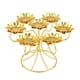 thumbnail image 1 of Soporte de de tallada con loto de retro, soporte de lámpara Ghee, candeliere Fengshui, decoración, adornos artesanales, 1 of 8
