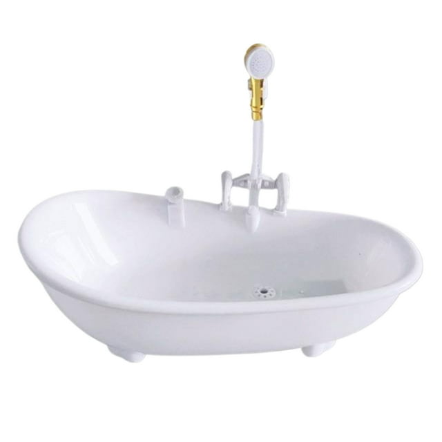 Billuyoard Juego de baño de juguete para bebé, juguete para bañera con pulverización de agua eléctrica para muñeca con cabezal de ducha, Decoración del hogar
