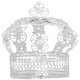 thumbnail image 1 of EeaseMX Decoración para tartas navideñas con forma de corona, postres, decoración para fiestas (plateada), 1 of 7