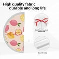 thumbnail image 7 of Christmas Tree Skirt, Cute Lemon Pink Yellow Christmas Tree Decorations Indoor, Tree Skirts Mat With Tassel Trim for Halloween New Year Holiday Christmas Party Decor 30 Inches, 7 of 7