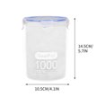thumbnail image 3 of Szbaoan Airtight Plastic Food Storage Containers, Kitchen Pantry Organization Bins, Transparent Grain Snack Canisters, Multi Size Refrigerator Freezer Boxes, 3 of 5