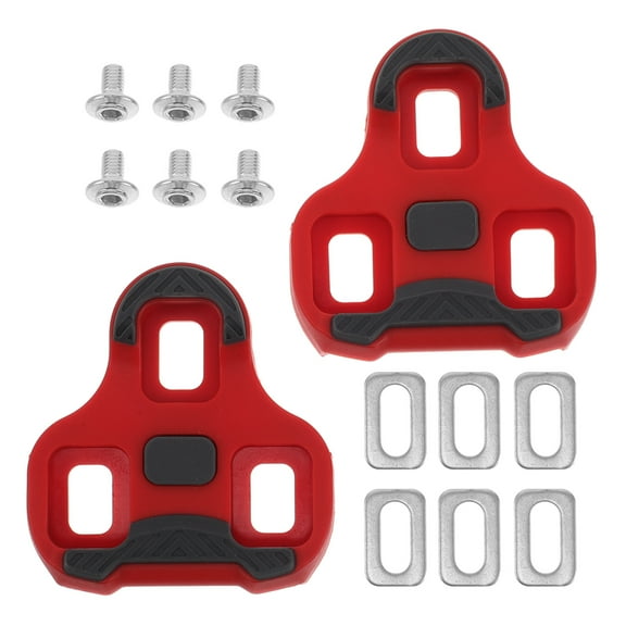 Zehuanyu TPU Bicycle Non-slip Pedal Bike Cleats 7.00X6.40X1.30CM Red