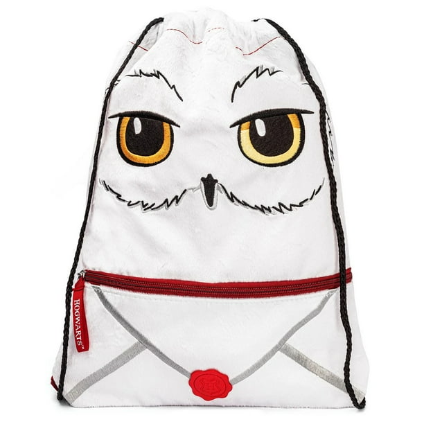 Harry Potter Mochila de Cuerdas Delivery Hedwig de Felpa Blanco Negro Rojo Walmart en linea