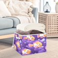 thumbnail image 5 of WOBOGO Tropical Clownfish Large Collapsible Storage Box Flip Lid Fabric Decorative Organizer Container Basket with Handles 16.5×12.6×11.8in, 5 of 7