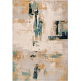 thumbnail image 2 of La Dole Rugs Abstract Rustic Minimalistic Modern Runner Rug - Amazing Soft Premium 2x4 Room Decor Carpet for Living Room, Entrance, and Hallway - Orange, 3x5 (2'7" x 4'11", 80cm x 150cm), 2 of 7