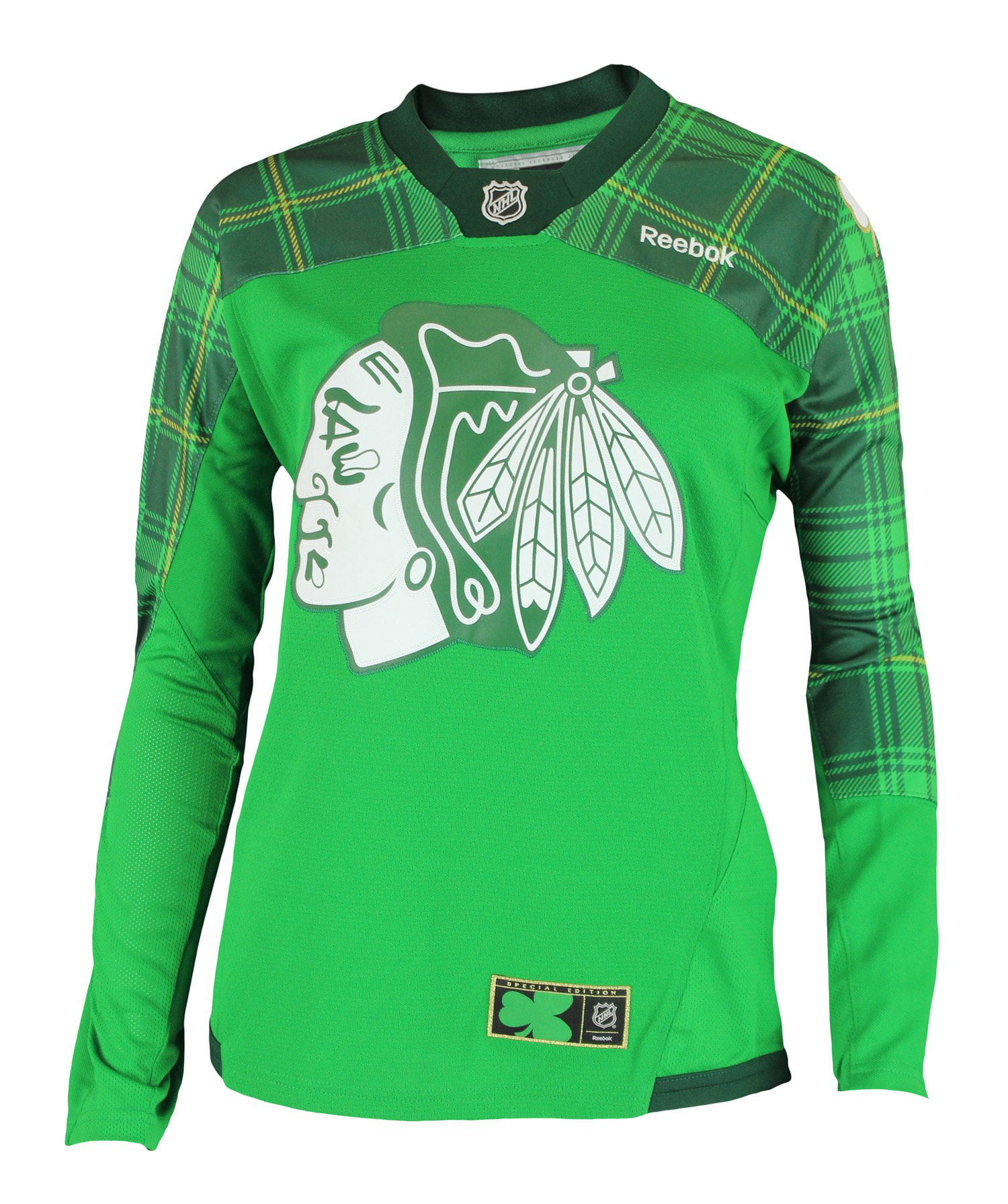 green chicago blackhawks shirt