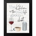 thumbnail image 2 of Villa, Milli 19x24 Black Modern Framed Museum Art Print Titled - Kitchen Group Chat, 2 of 5
