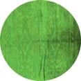thumbnail image 1 of Ahgly Company Indoor Round Oriental Green Industrial Area Rugs, 6' Round, 1 of 4