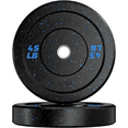 thumbnail image 5 of Luku 300 LB Bumper Plates, Rubber Weight Plates Strength Training Press Squats Powerlifting Home Gym, 5 of 6