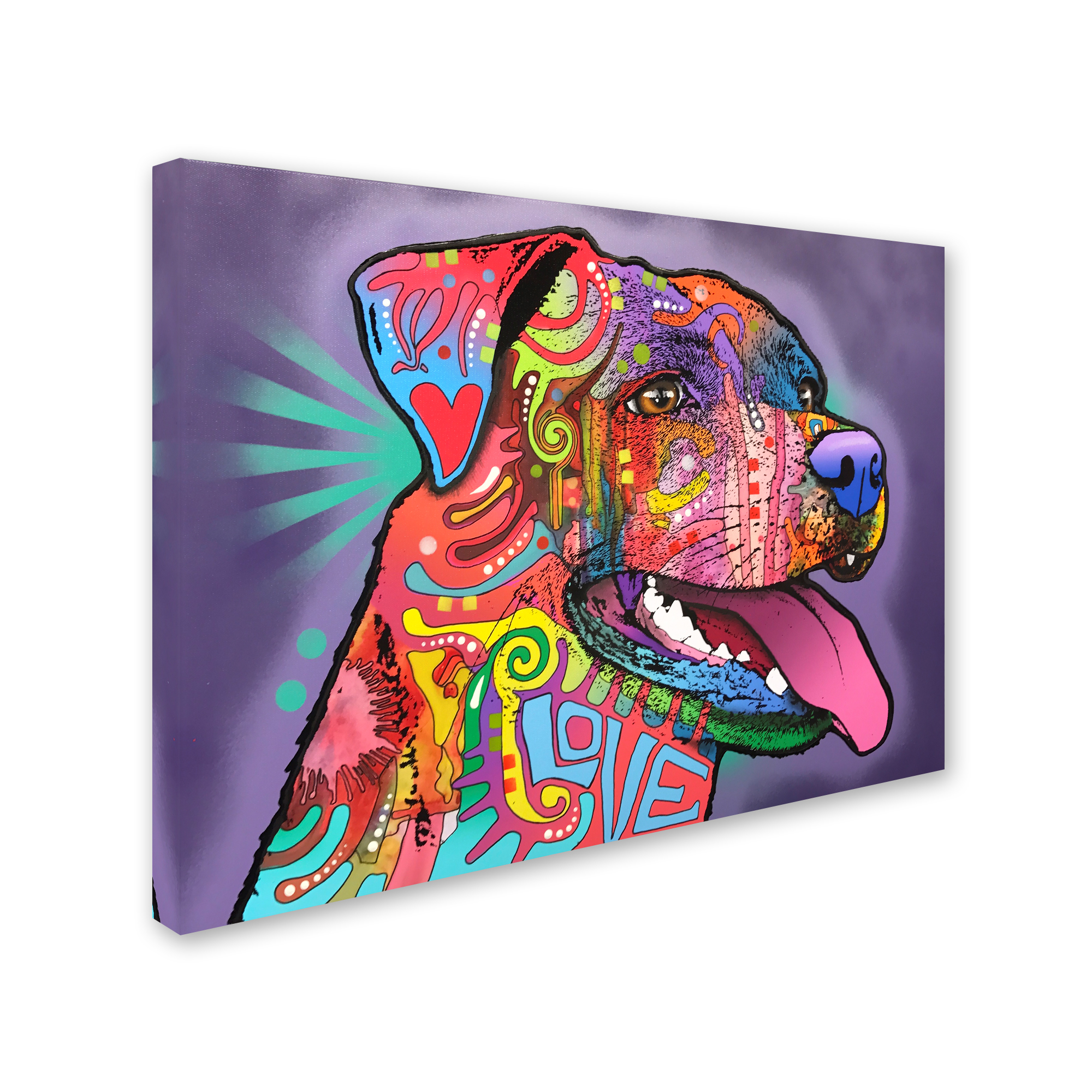 Trademark Fine Art 'Happy Lab' Canvas Art by Dean Russo