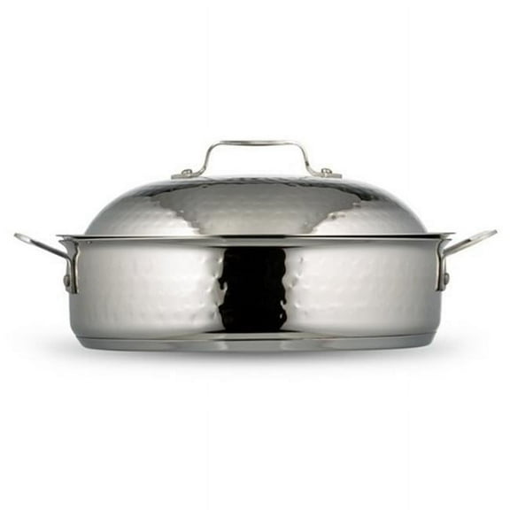 11.18 in. dia. Cucina Saute Use Hammered with Lid, 4 quart