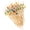 Assorted Color, variant on GUSTO 4.7" Gold Pearl Toothpicks Wood Cocktail Picks for Appetizers, 150-Pack