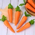 thumbnail image 4 of Simulated Carrots Props, Fake Carrots Decor, Artificial Vegetable Models for Easter Tabletop Display, Home Setting Holiday Party Favor, Fake Fruit Props for Indoor Arrangement and Mantel Akmoler, 4 of 4