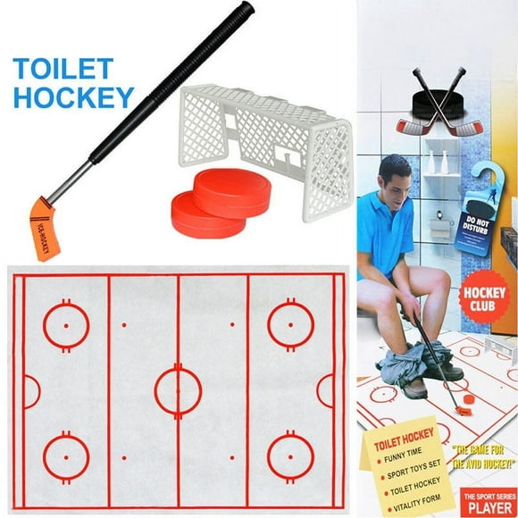 MesaSe Ice-hockey Toy Hockey Game Decompression Funny Toilet Game Gift for Children Kids