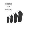 thumbnail image 3 of Calcetines tobilleros deportivos de corte bajo con puño elástico alto 5 paresCalcetines Tobilleros Deportivos De Corte Bajo Con Puño Elástico Alto 5 Pares Negro XS, 3 of 6