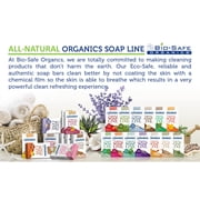 Bio-Safe Organics Organics Soap Line, All-Natural Handmade Bath Soap Bar, Peppermint Pinnacle, 4 oz, 12 Pack