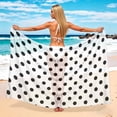 thumbnail image 2 of SPZTXS Sheer Wrap Sarong Cover Up for Women Print Summer Beach Swim Cover Up Sun Protection Wrap Shawl, 2 of 5