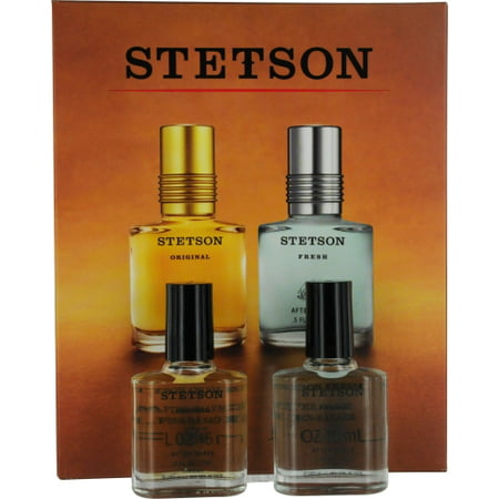 STETSON VARIETY by Coty - 2 PIECE VARIETY WITH STETSON AFTERSHAVE .5 OZ & STETSON FRESH AFTERSHAVE .5 OZ -