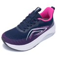 thumbnail image 1 of Shoes IIV para mujer, puntera ancha, soporte para caminar, arco para caminar, azul marino, rosa, 8.5 EE. UU., 1 of 5