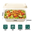 thumbnail image 3 of FPN Paper Box with Lid 25 oz Disposable Compostable – Eco-Friendly Biodegradable Takeout & To-Go Container, Microwave-Safe Food Storage, 150 ct Case, 3 of 9