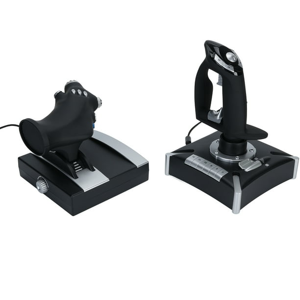 Control del Simulador de Vuelo, 16 Llaves Programables Independientes Joystick de Simulació de Vuelo para el Juego de Práctica