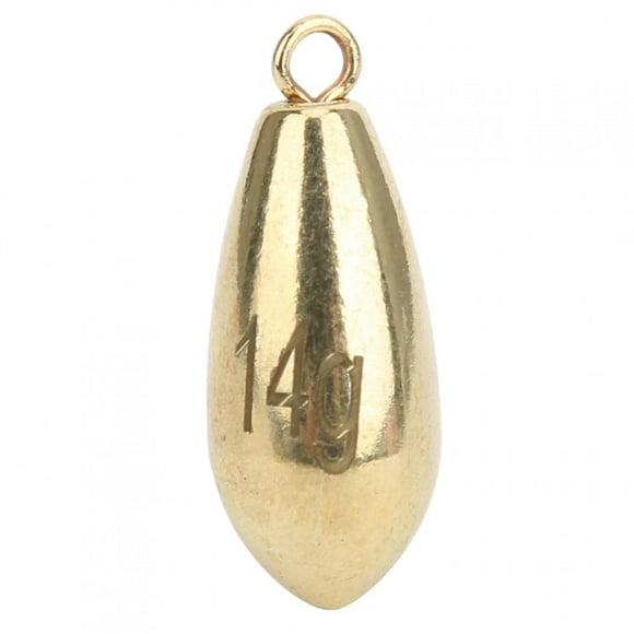 Portable Gold Fishing Weights Sinkers, Rotation Fishing Weight, Alloy Copper Wear for Sea/ Fishing Fishing Equipment Fishing Lover Fishing Tackle 14g