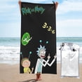 thumbnail image 1 of Toalla de playa Rick y Morty, suave, de secado rápido, resistente a la arena, para piscina, yoga, gimnasio, camping, toallas de baño ligeras, regalo para niños, niñas, niños y adultos, 31,5 x 63, 1 of 1