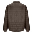 thumbnail image 5 of Men's Lightweight Puffer Winter Jacket Packable Puffy Zip Up Stand Collar Bubble Insulated Coat for Travel Ski Hiking, 5 of 5