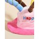 thumbnail image 3 of 1pc Random Color Plush Pet Birthday Party Hat With Candles, Cute Gift For Cat Dog New Year Celebration, 3 of 5