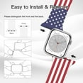 thumbnail image 4 of United States Usa America Flag Watch Band For Apple Wristband Band For Iwatch Series Soft Silicone 38mm*40mm, 4 of 6