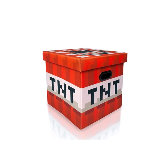 Organizador de cubos de almacenamiento Minecraft TNT Block de 15 cm con tapa
