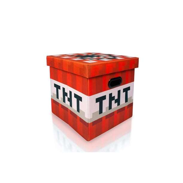 Organizador de cubos de almacenamiento Minecraft TNT Block de 15 cm con tapa